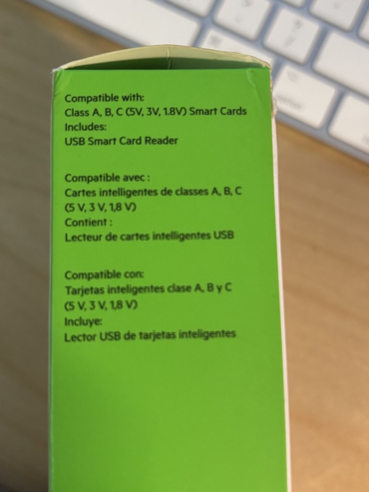 Belkin USB Smart Card Reader Compatible Class A/B/C CAC Compatible NEW