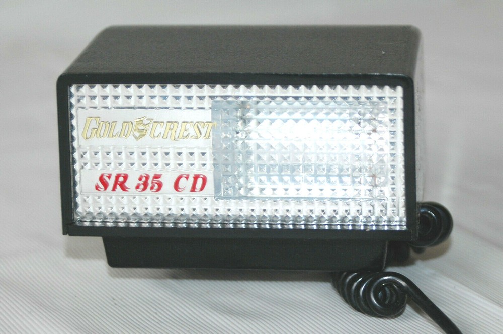 Camera Flash Gold Crest Sr 35 Cd Rechargeable Flash Unit For SLR 35mm Camera