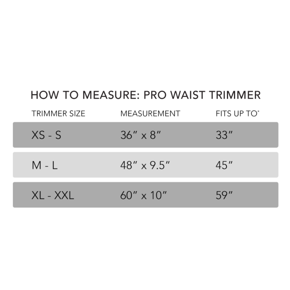 Sweet Sweat Waist Trimmer Pro - Black / White M / L (45 x 8.5in) 3.5 - 4mm thick