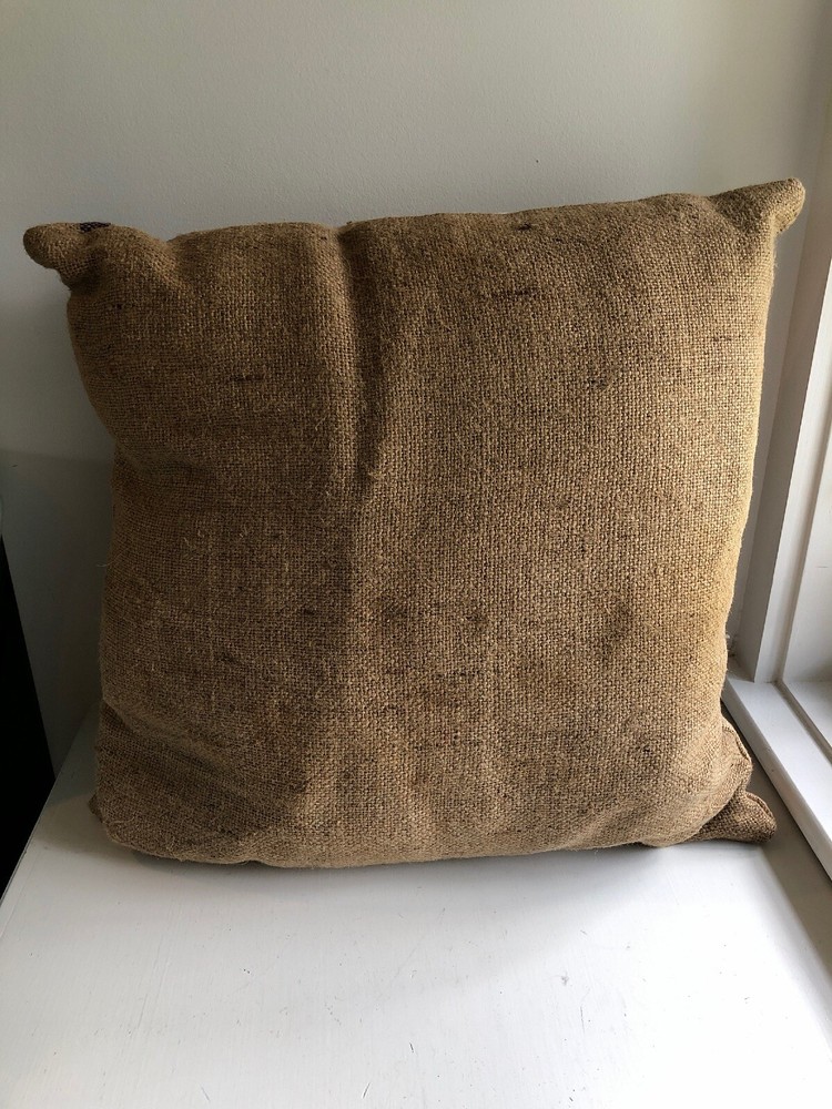 Authentic Italian Grain Sack Pillow, 19”x19”