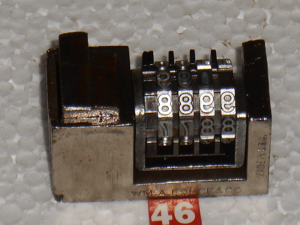 WMA Reverse Letterpress Numbering machine | 46