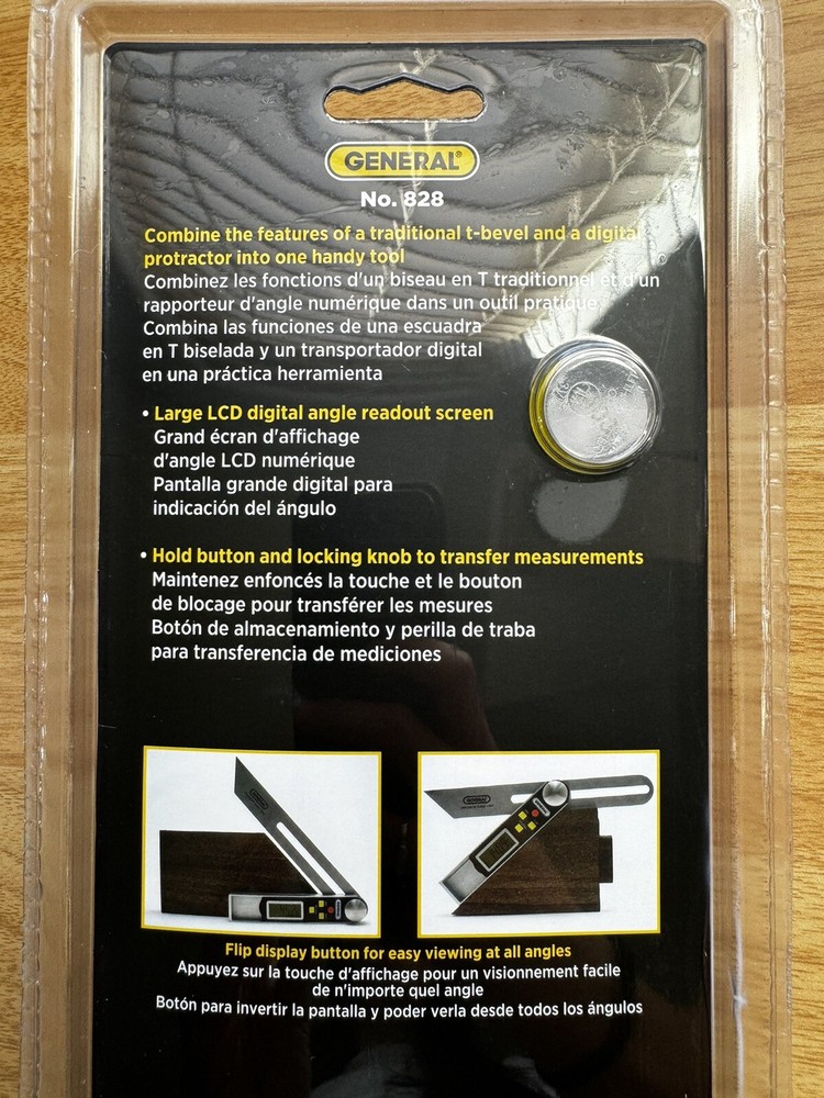 General Tools ANGLE-IZER Digital T-Bevel Gauge & Protractor