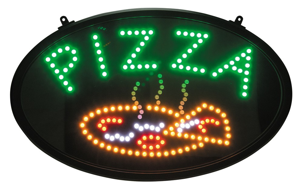 LED Sign, "Pizza", 3 Pattern, Dust Cover (5 Each)
