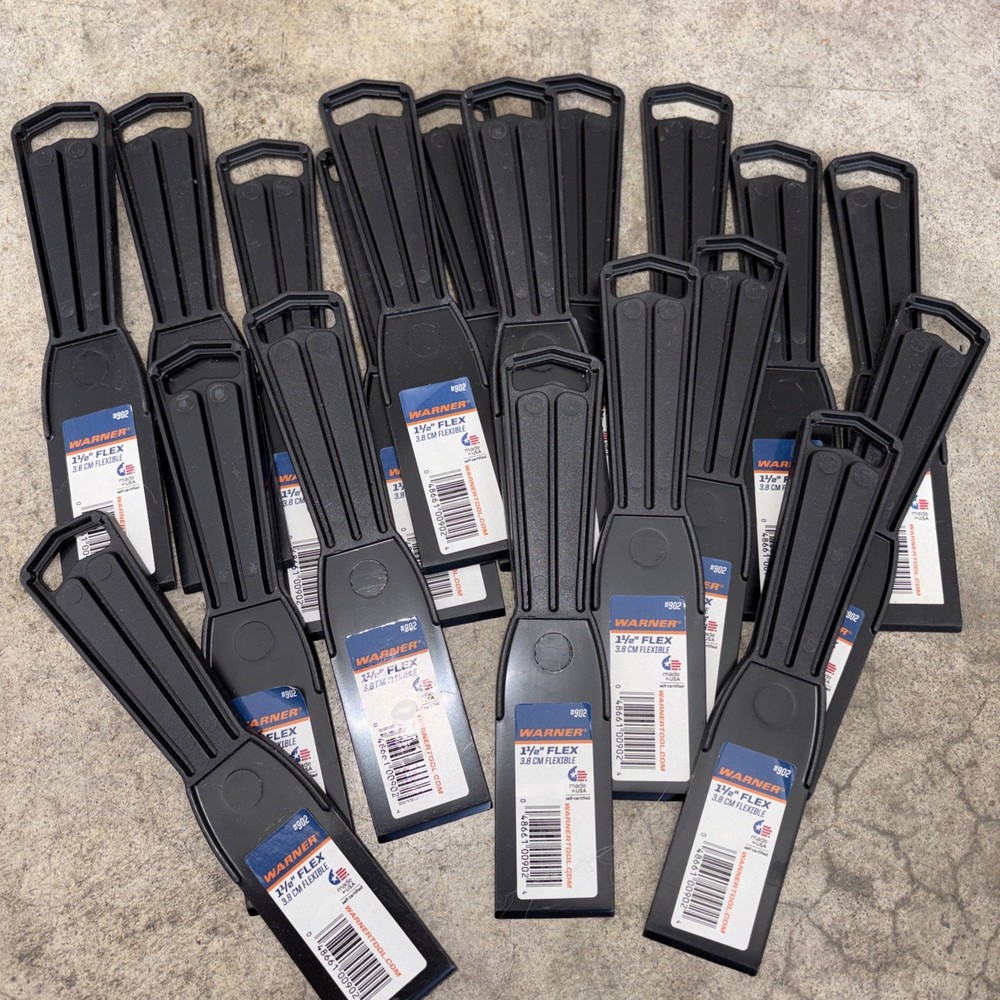 🔥19 COUNT🔥 Warner 1.5” Flex Plastic Putty Knife #902