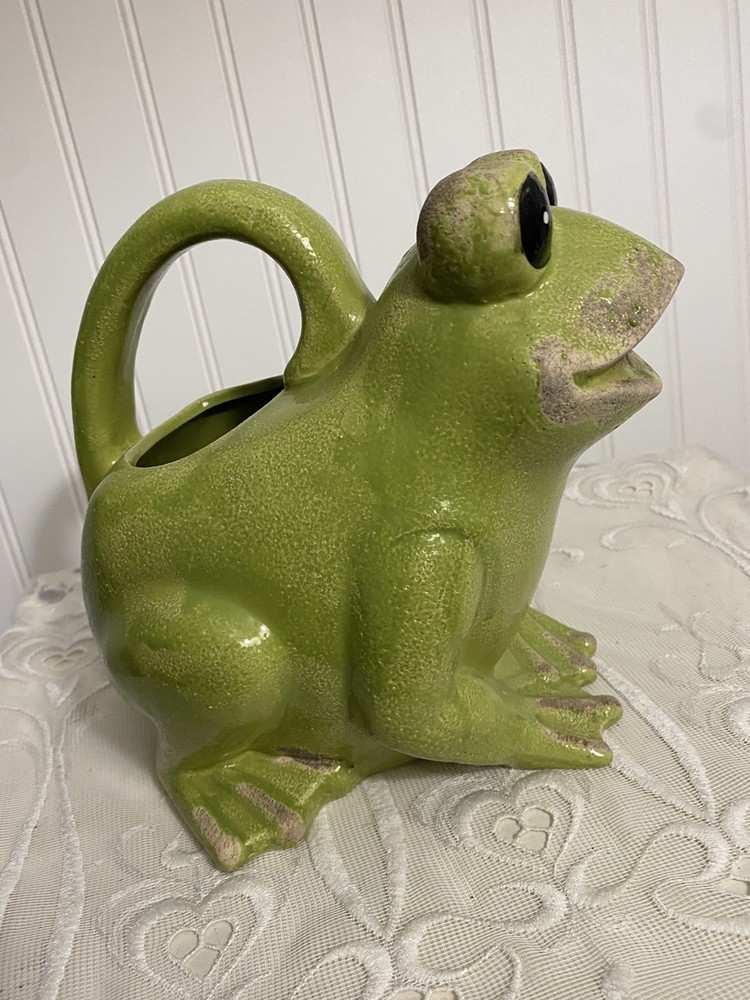 Frog Pitcher Made In Pottery