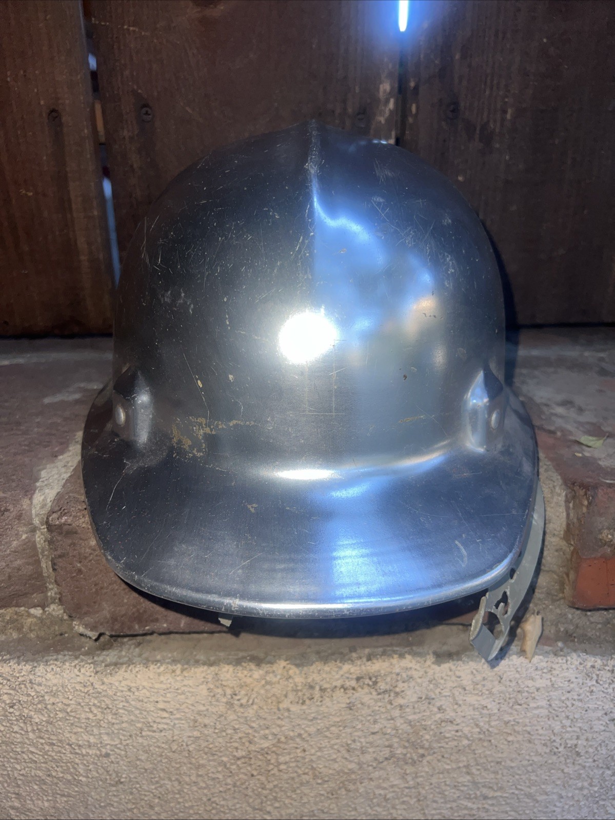 Vtg Safety Hard Hat Helmet Jackson Alumitop Aluminum USA Hardhat Sc 50