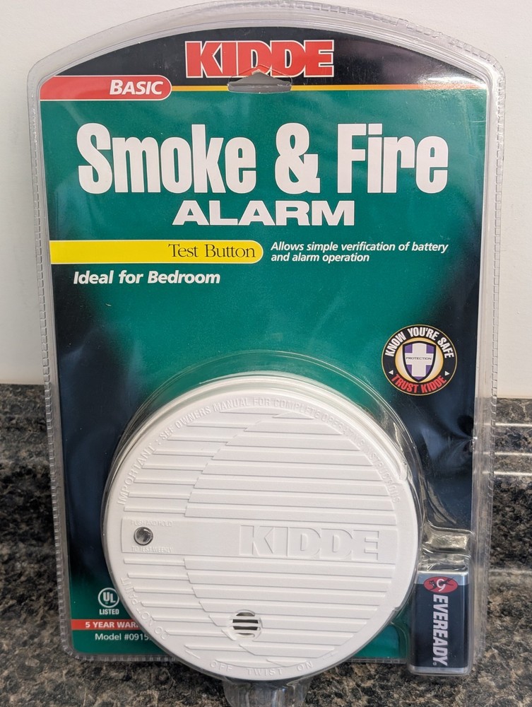 Kidde Basic Smoke Alarm Model 0915K White New SEALED