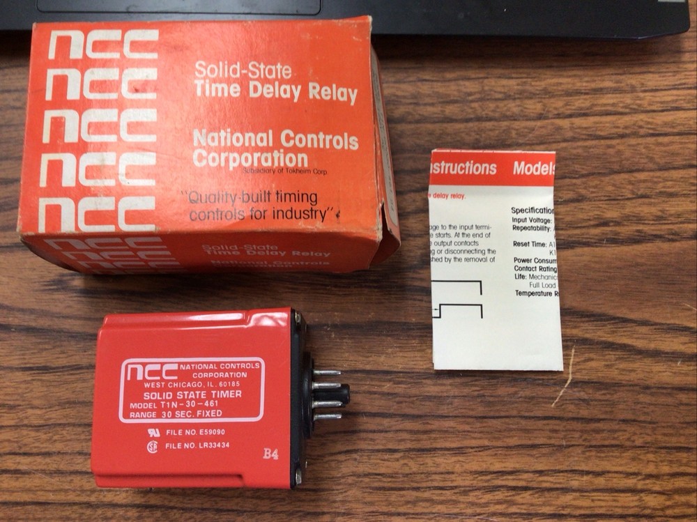 NCC Solid State Time Delay Relay T1N-30-461 (TA5SG)