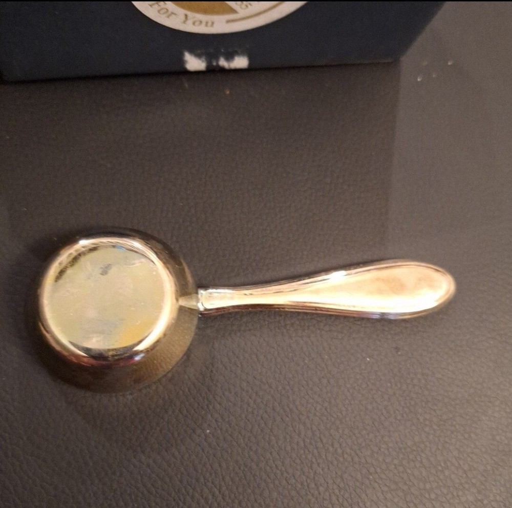 silver plated coffee scoop