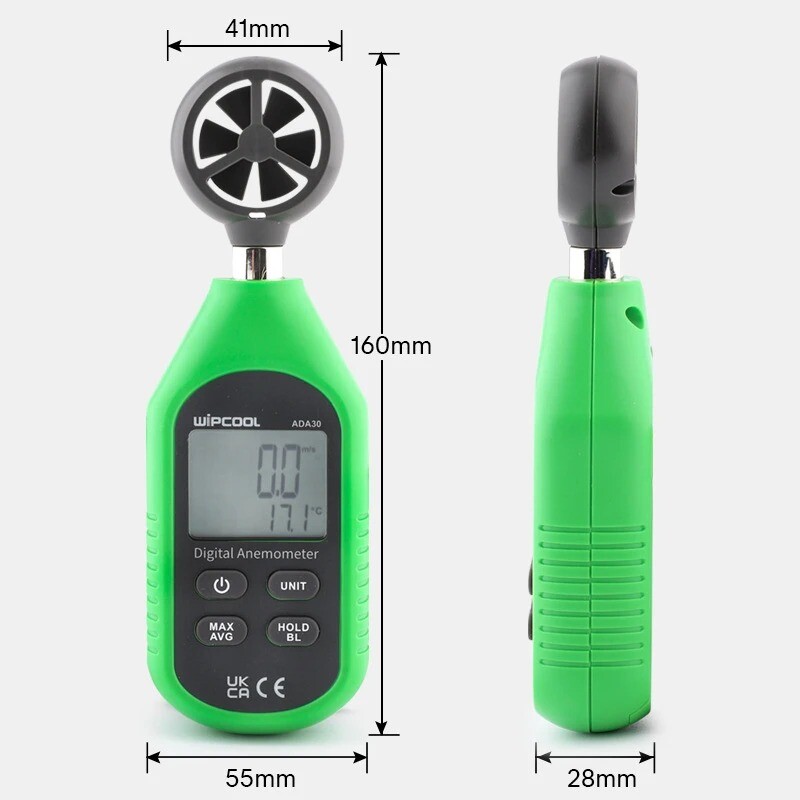 ADA30 Handheld Anemometer Digital Anemometer High Accuracy Anemometer