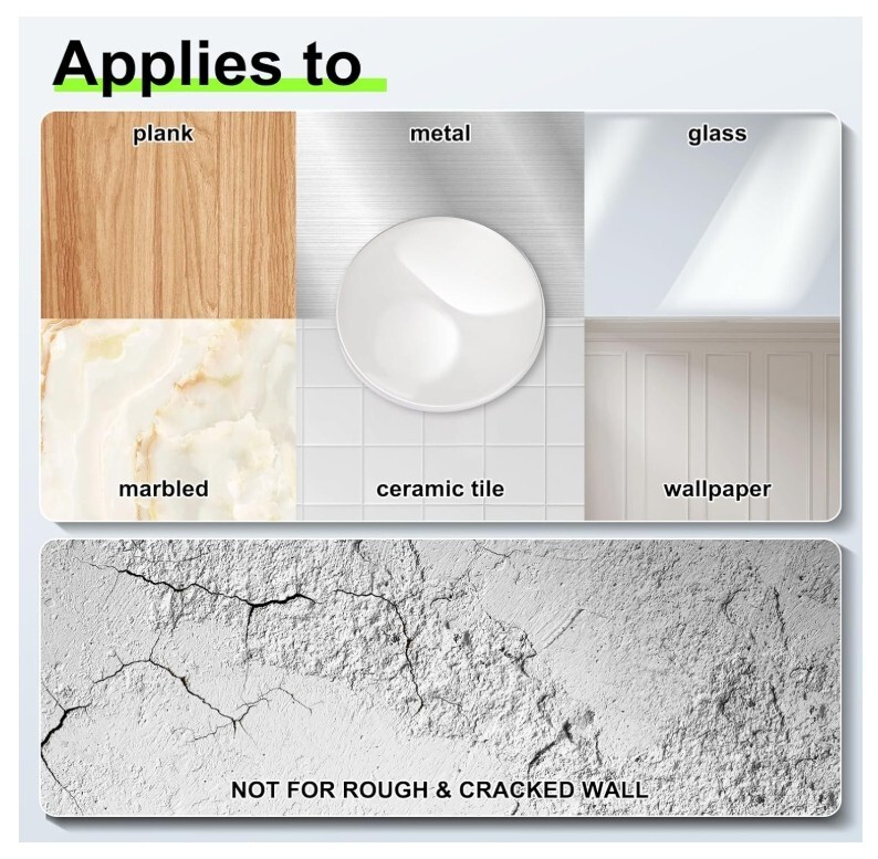 8PCS Door Stopper Wall Protector Silicone Door Knob Wall Protector Strong Back