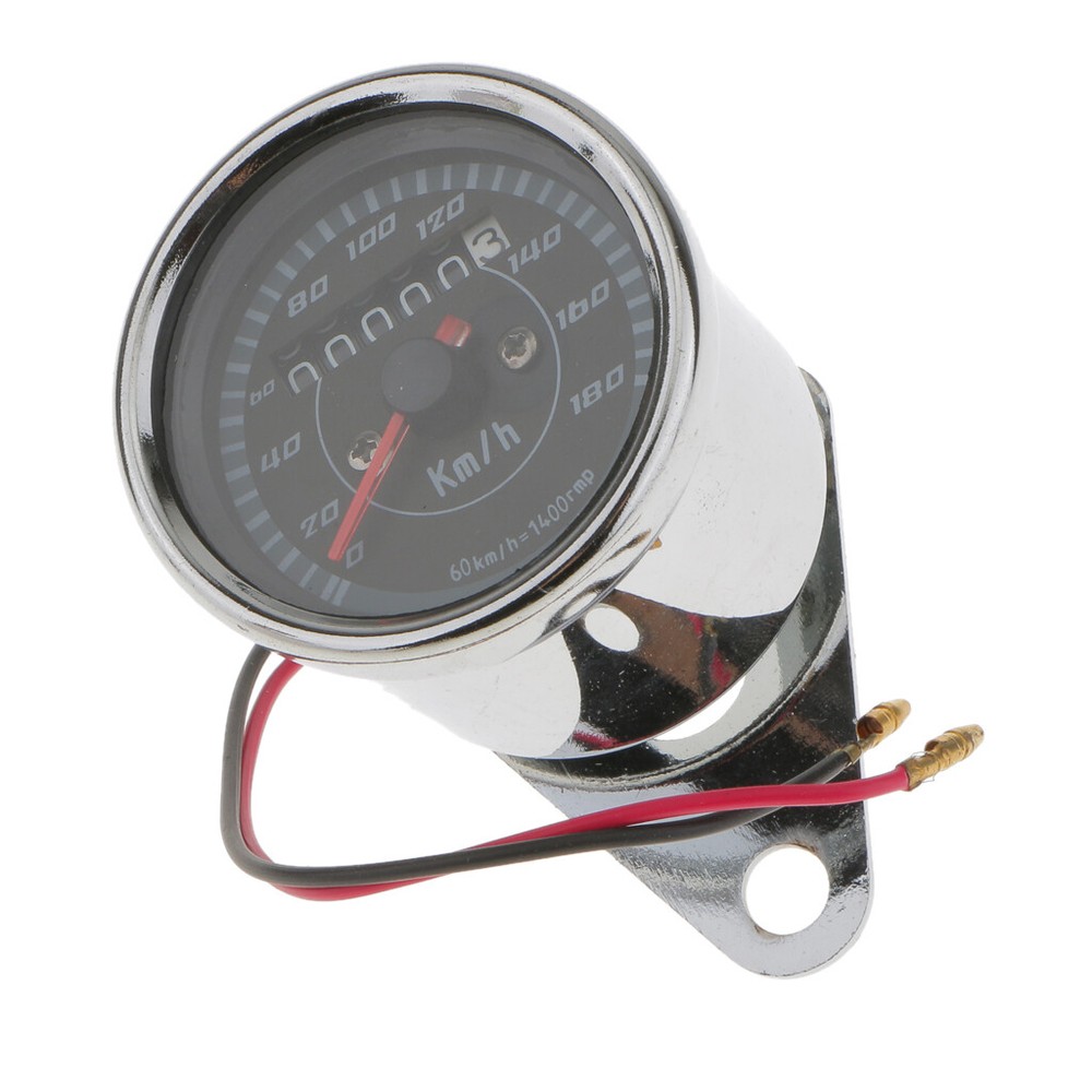 Universal Motorcycle Dual Gauge For