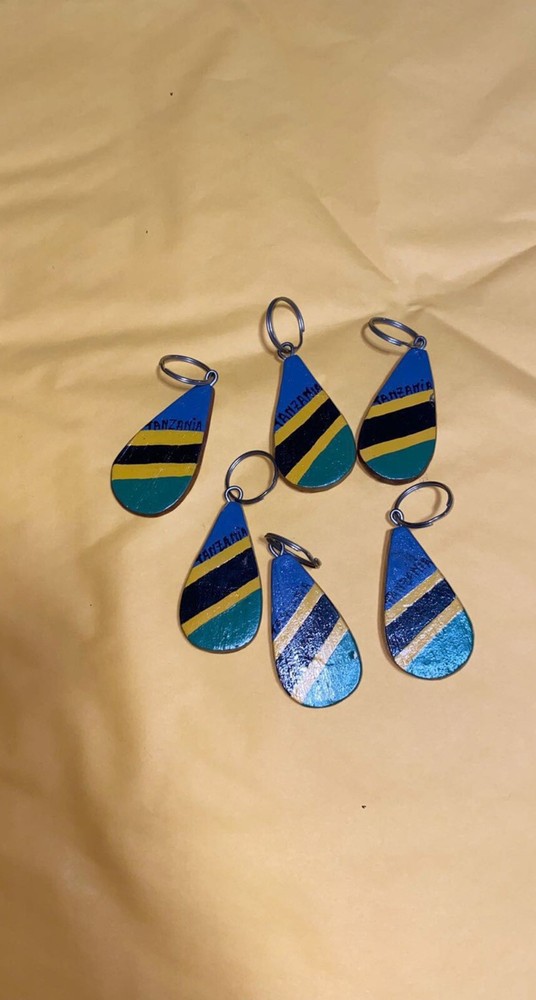 1 PC Tanzania Flag Key Chain