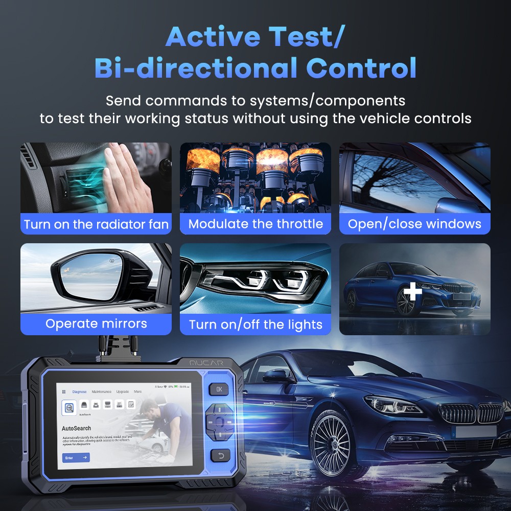 MUCAR 682 AI-Assisted Full System Diagnostic Tool Active Test Scanner 20+Resets