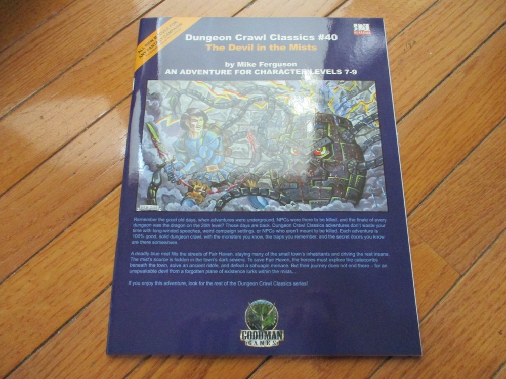 D&D D20 Dungeon Crawl Classics RPG DCC 40 The Devil in the Mists