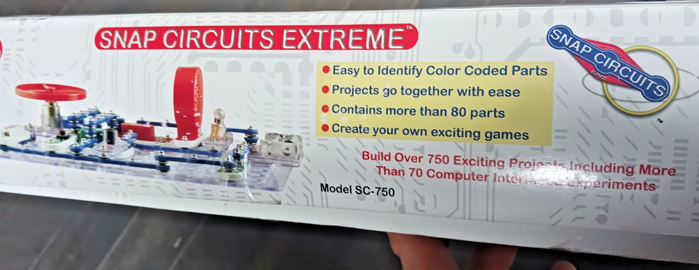 Snap Circuits Extreme SC-750 COMPLETE 5 Manuals + CI-73 Software CD + Schematic!