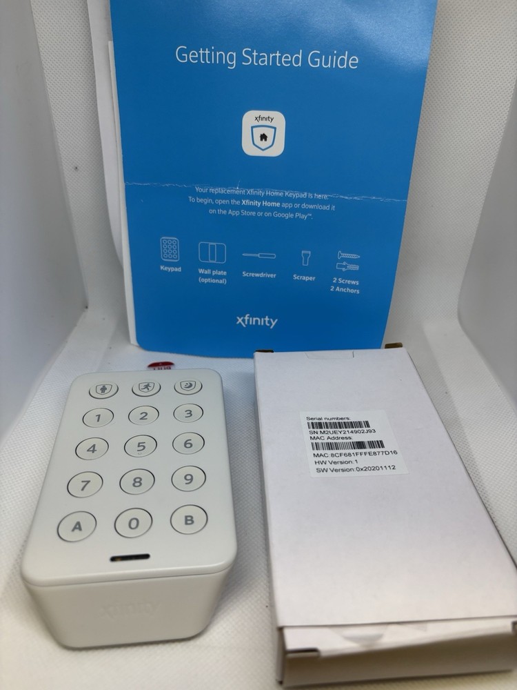 Security Alarm Keypad EUI-CS 4450 White Home Security NEW