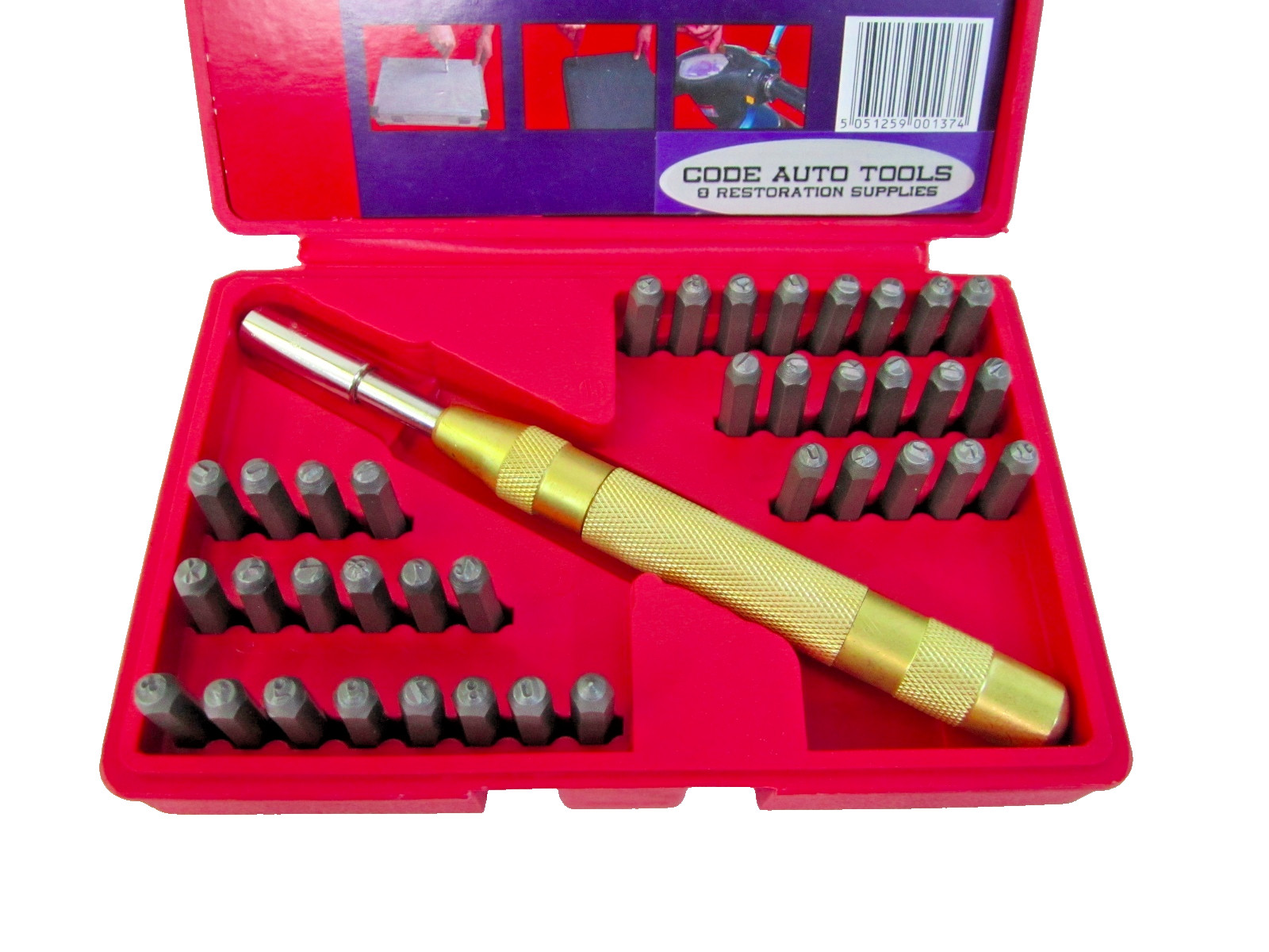 38Pc Number and Letter Stamping Set