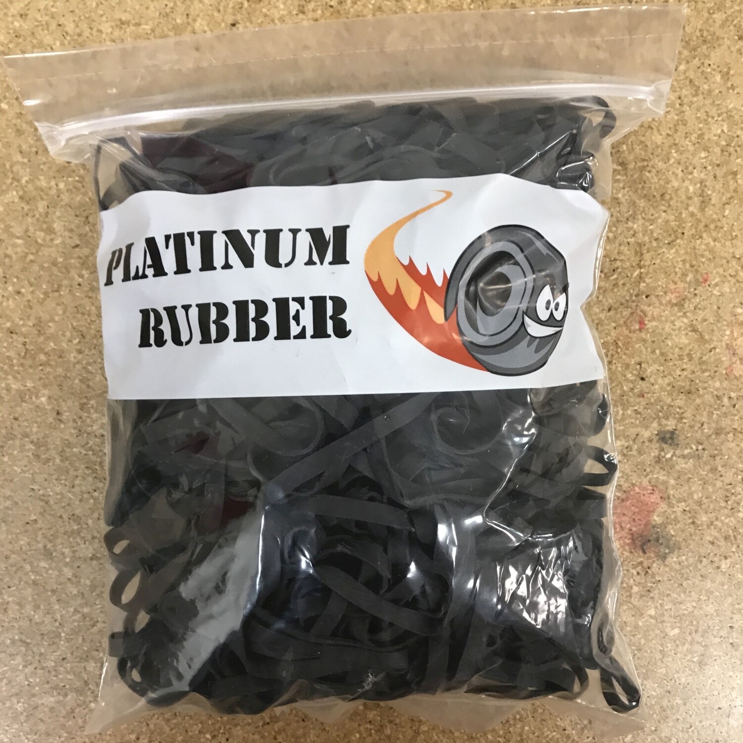 100 Pack Large Black Fishing Rubber Bands Size #64 (3.5"x1/4”) UV Heat Resistant