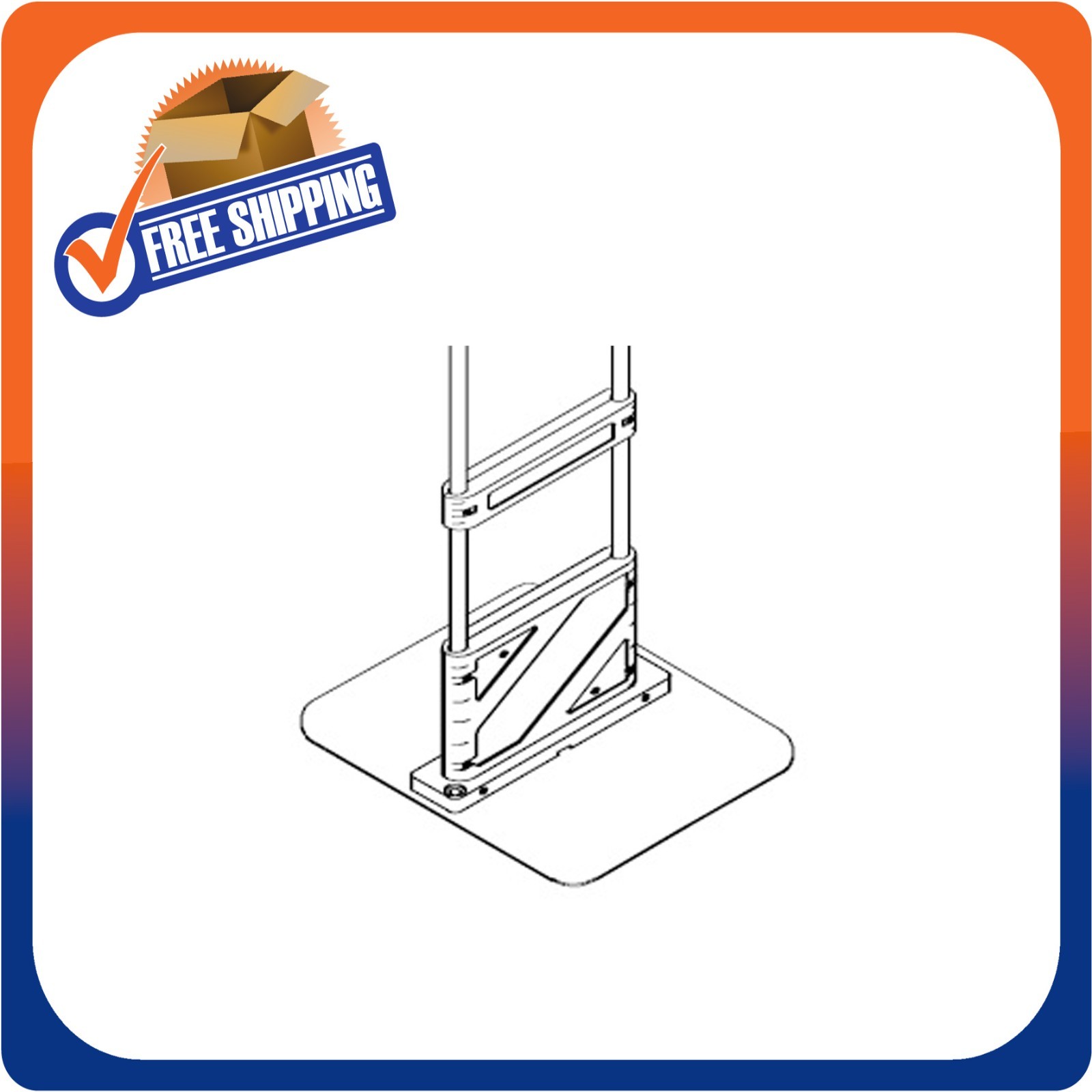 NEW CHECKPOINT COMPATIBLE RF 82MHZ SECURITY SYSTEM EAS W/BASEPLATE - MADE IN USA