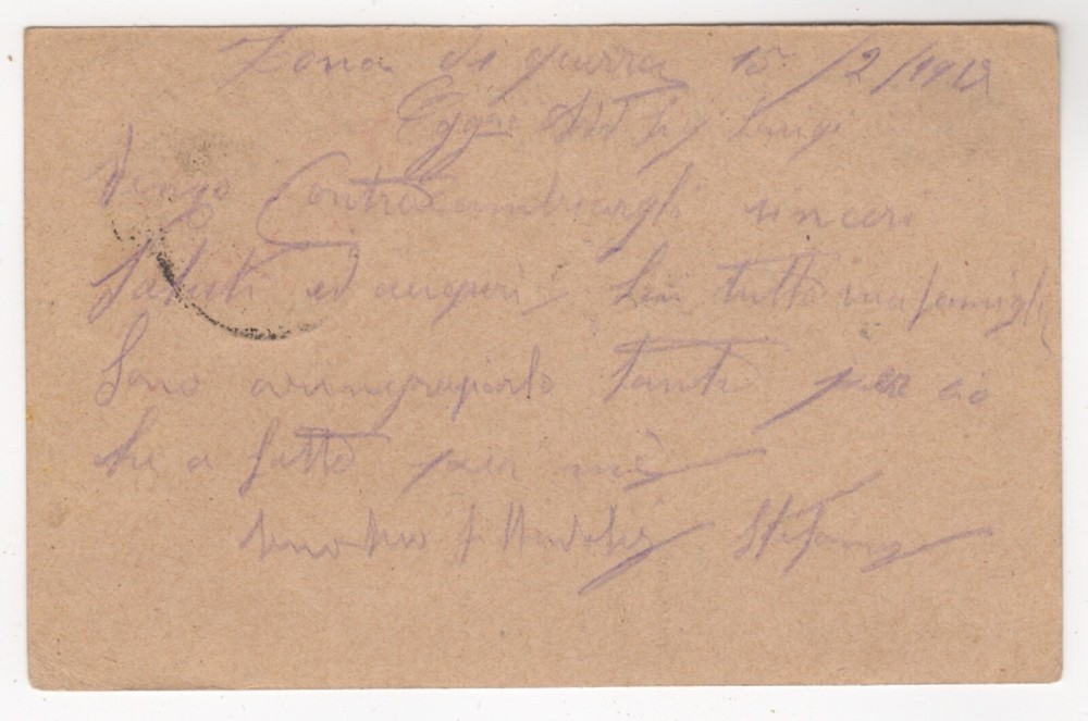 1917 Fewb 17th. Censor Postal Card. Posta Militare.