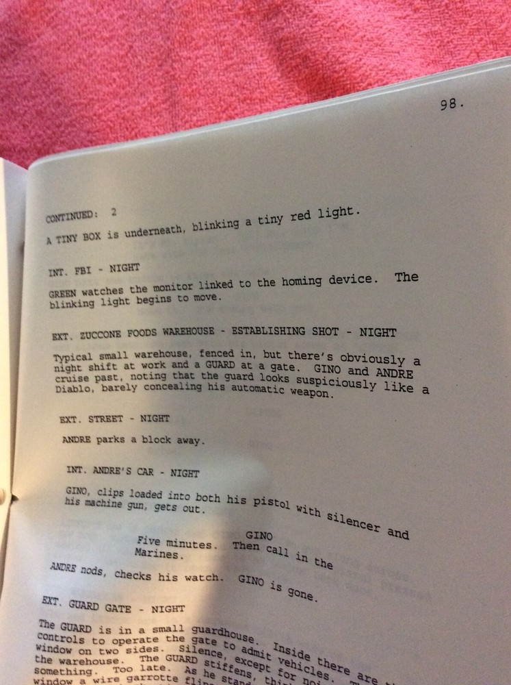 ORIGINAL SCRIPT VENDETTA 1996 DRAFT SUZANNE MUSTACICH ROGER LOWENSTEIN