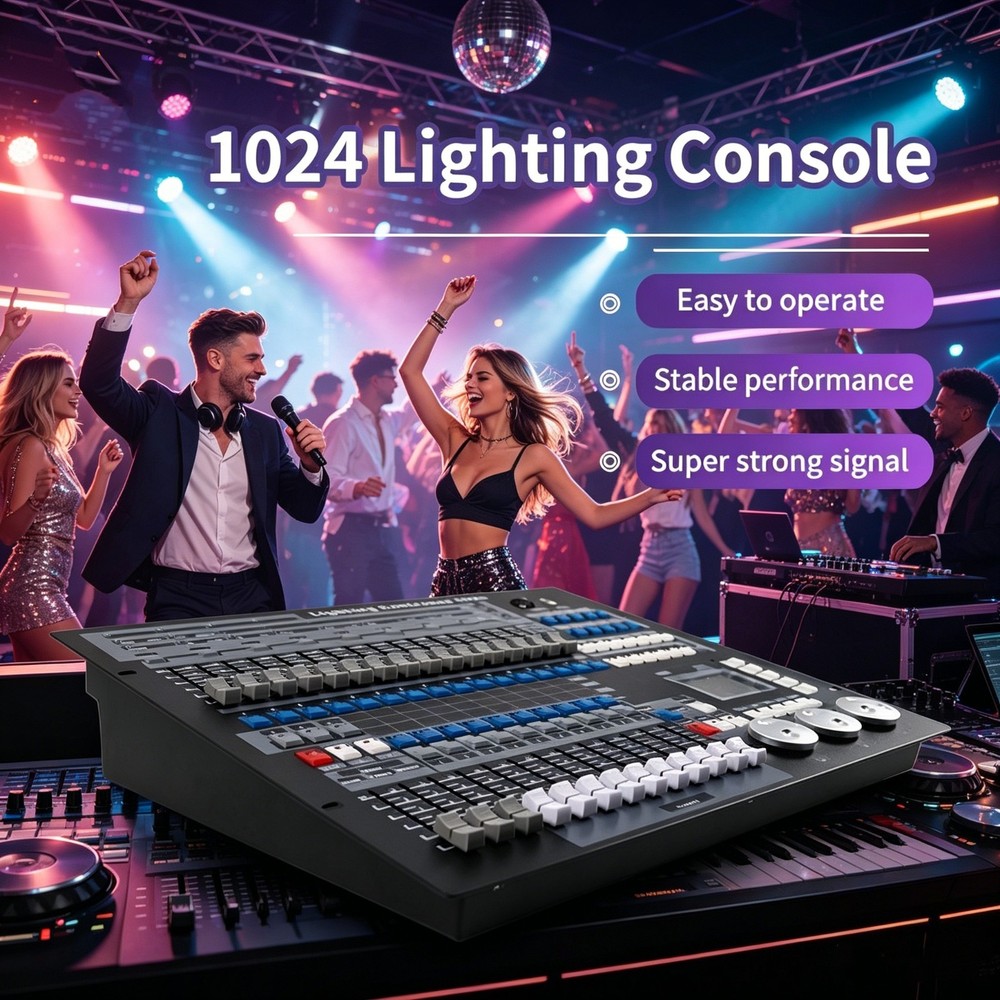 US STOCK Professional Stage Light Equipment Console 1024 DMX512 Controller/case