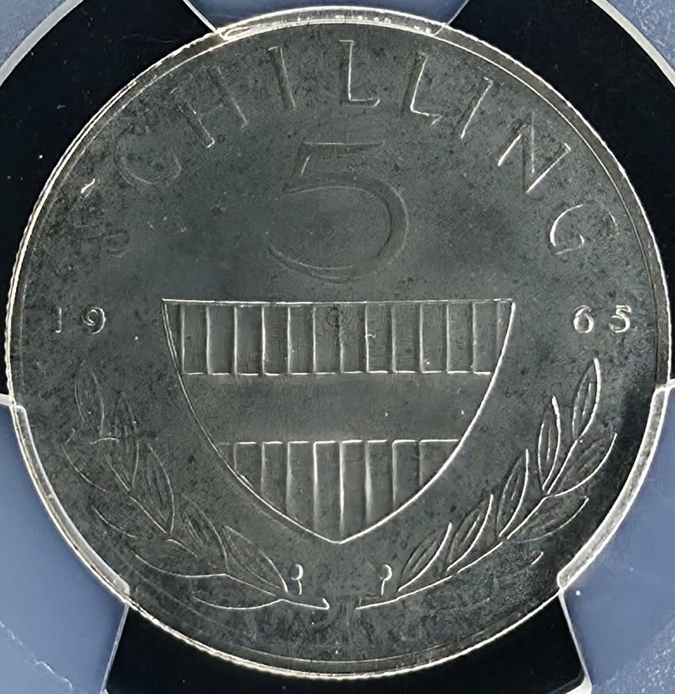 1965 Austria Silver 5 Schilling Proof |PCGS PR67 - Gem Mint State