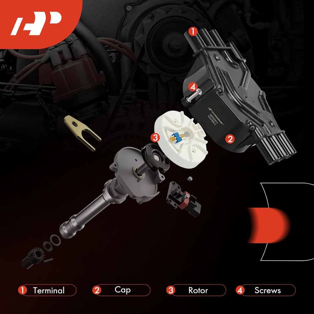 Ignition Distributor Cap Compatible with GMC, Chevy & Isuzu Vehicles