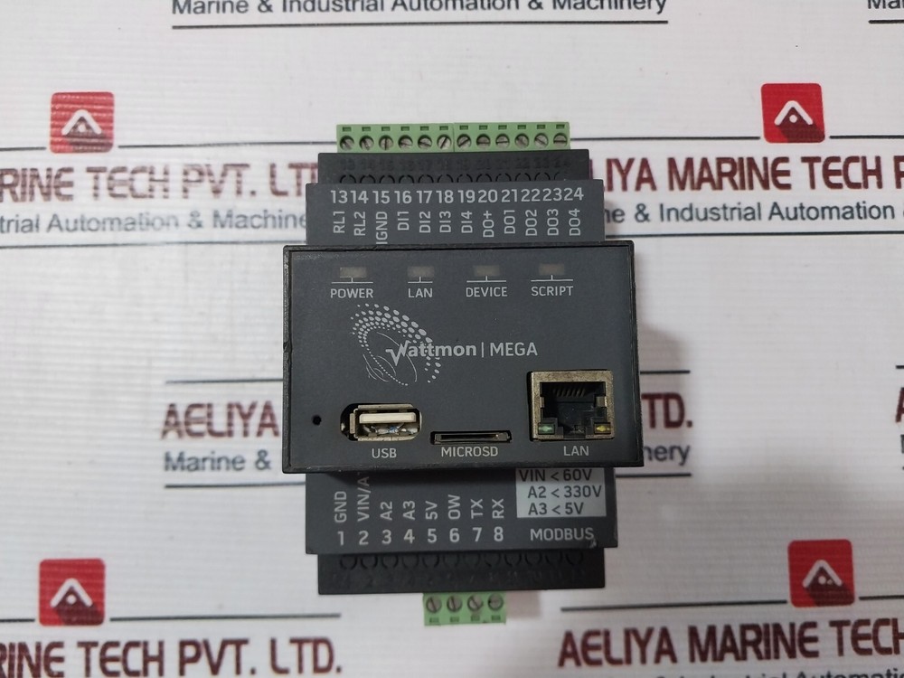 Wattmon WMMEGA MODBUS MEGA DATA LOGGER 8-60V DC 2W