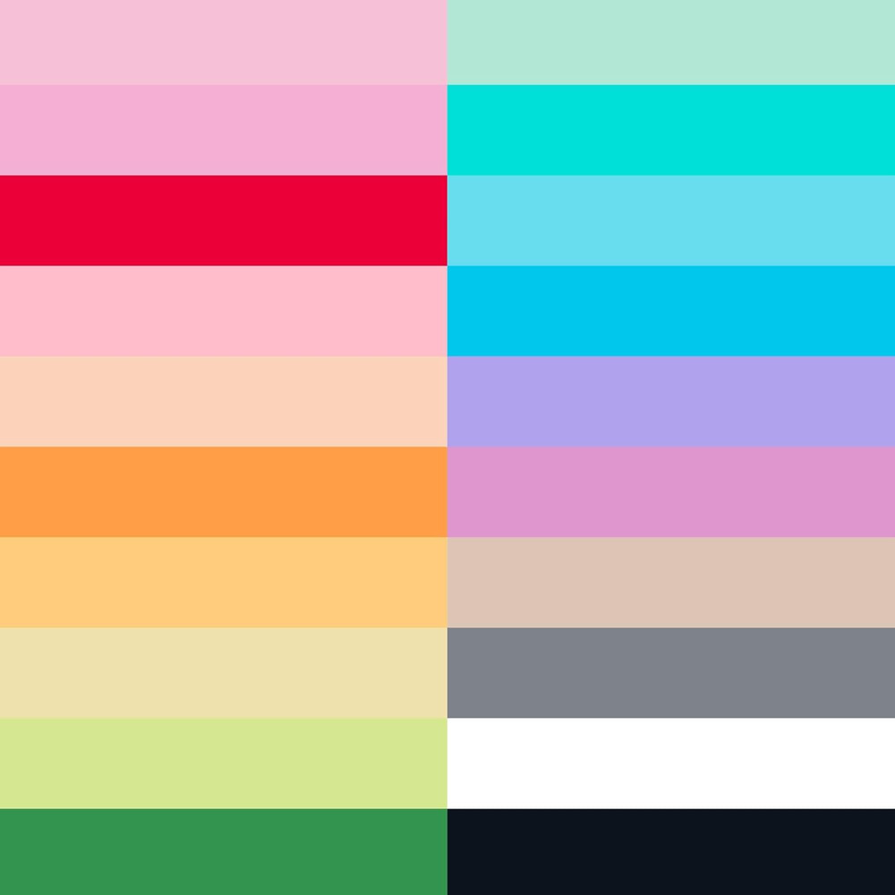 Dimensional Fabric Paint, Mellow Rainbow 20 Count