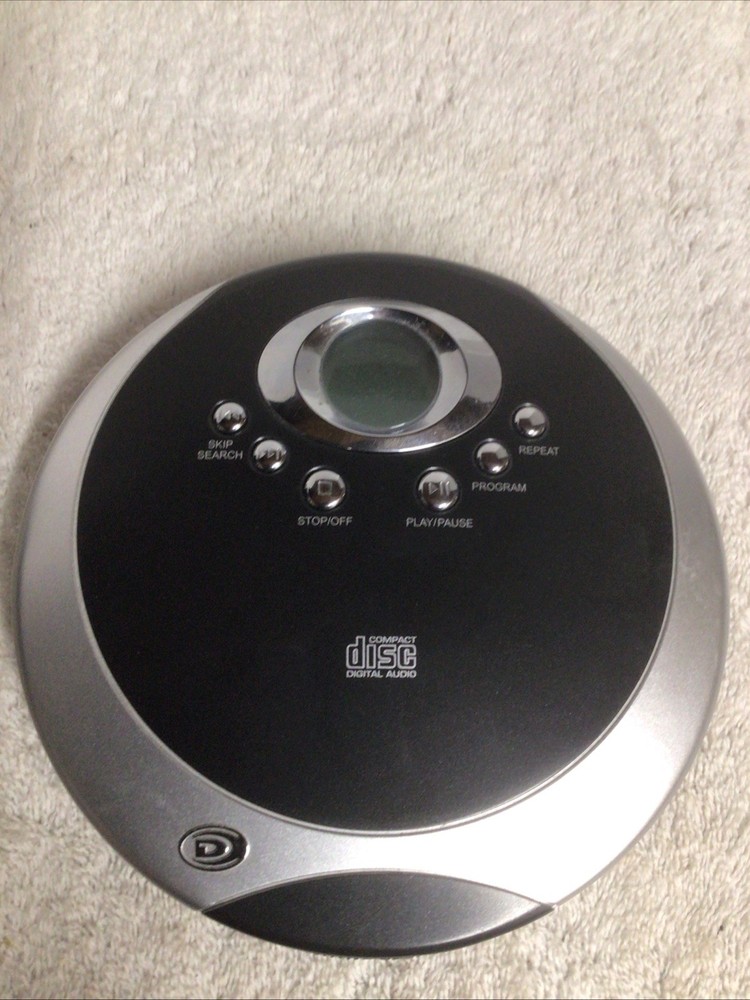 Durabrand Portable Digital Programmable CD Player Model CD-895 - Black/Silver