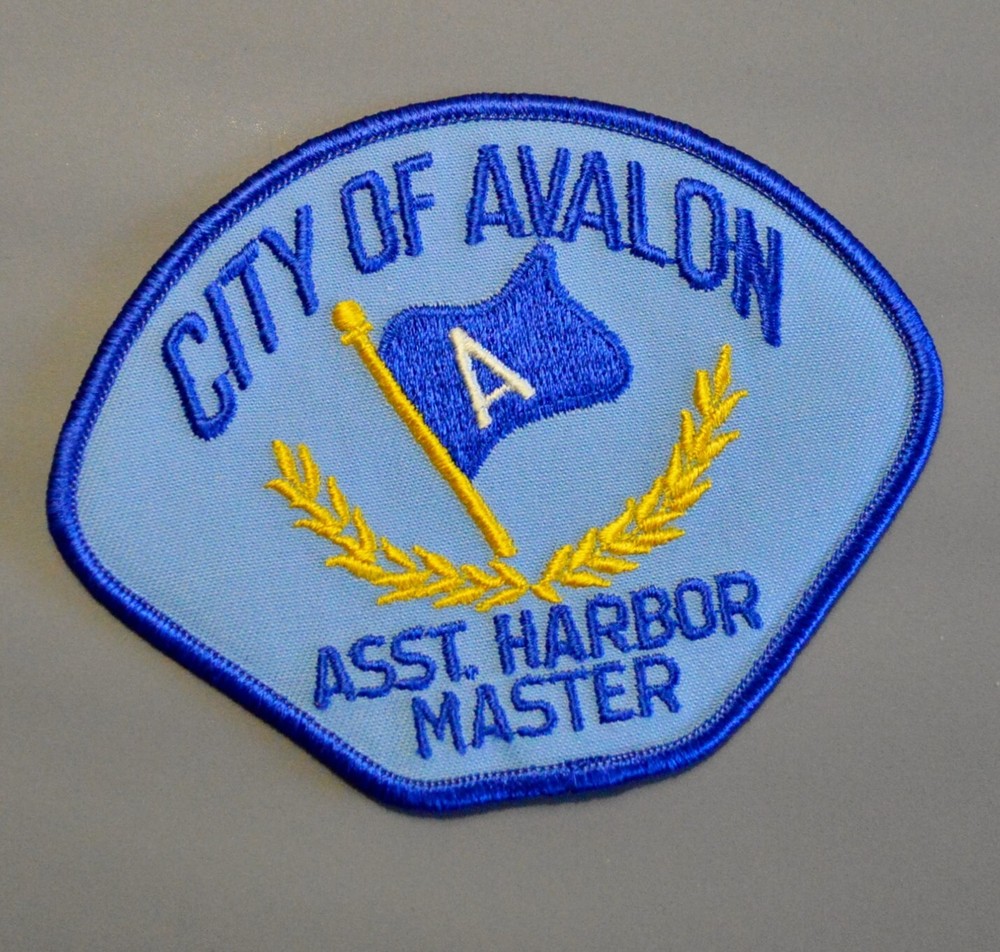 Avalon California Assistant Harbor Master Patch ++ Mint LA County CA