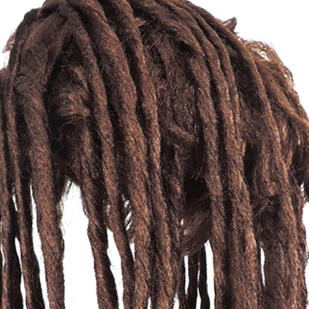 Adult Caveman Twisted Jamaican Dreadlock Brown Prehistoric Halloween Costume Wig