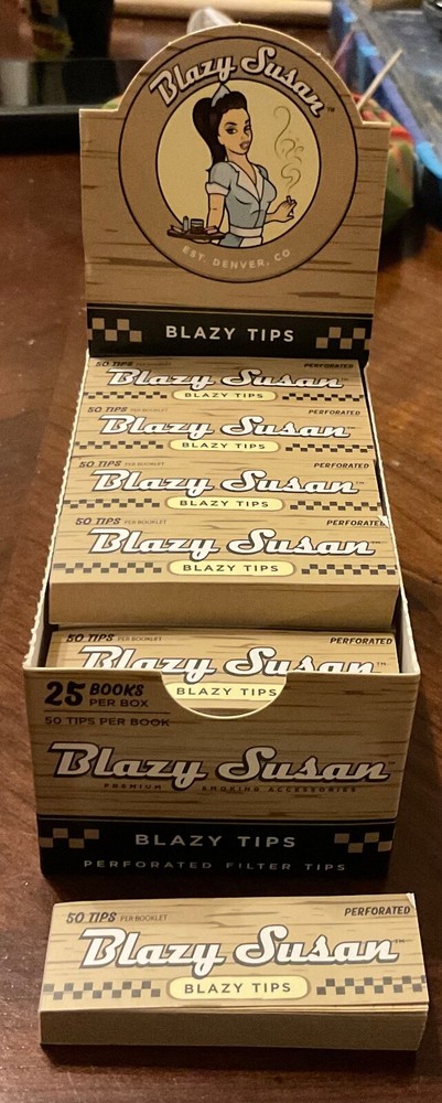 Blazy Susan Perforated Unbleached Filter Tips 5 packs