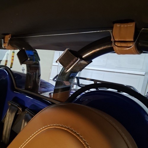 Vanderhall Compatible Wind Deflector Windblocker Fits Carmel Dual Roll Bar Model