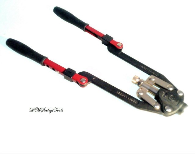 20" Long Arm Folding Handle Rivet Nut Tool Puller with Metric Mandrels