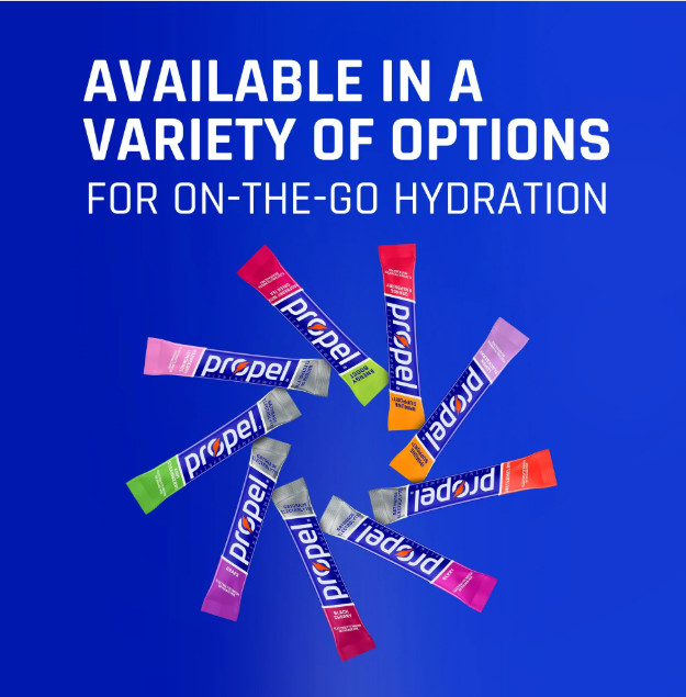 Propel Grape Electrolyte Water Drink Mix 10 Packets, Zero Calorie & Sugar