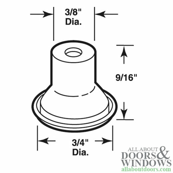 Pin Cap / Guide, 1/4 I.D., Nylon Replacement - Each