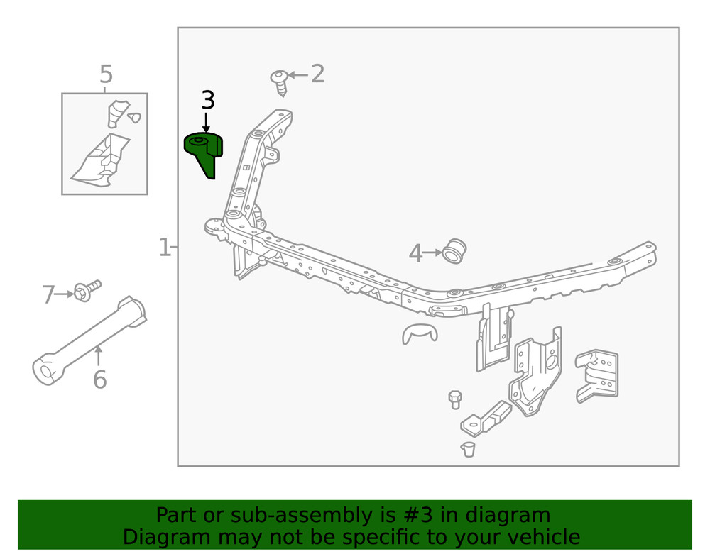 Genuine GM Side Bracket 84592844