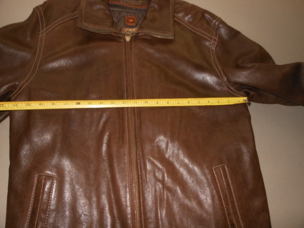 Wilson Large Brown Leather Jacket with Thinsulate Lining
