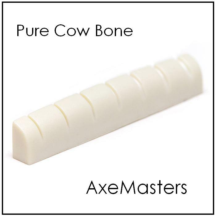 AlwaysHandCrafted Slotted Real BONE NUT handmade for ESP 7 String Guitar