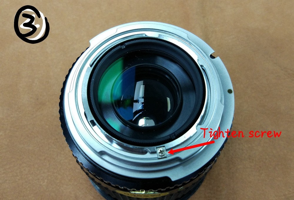 Thin Minolta MD Lens to Canon EOS serial Camera Adapter without glasses (MD-EOS)