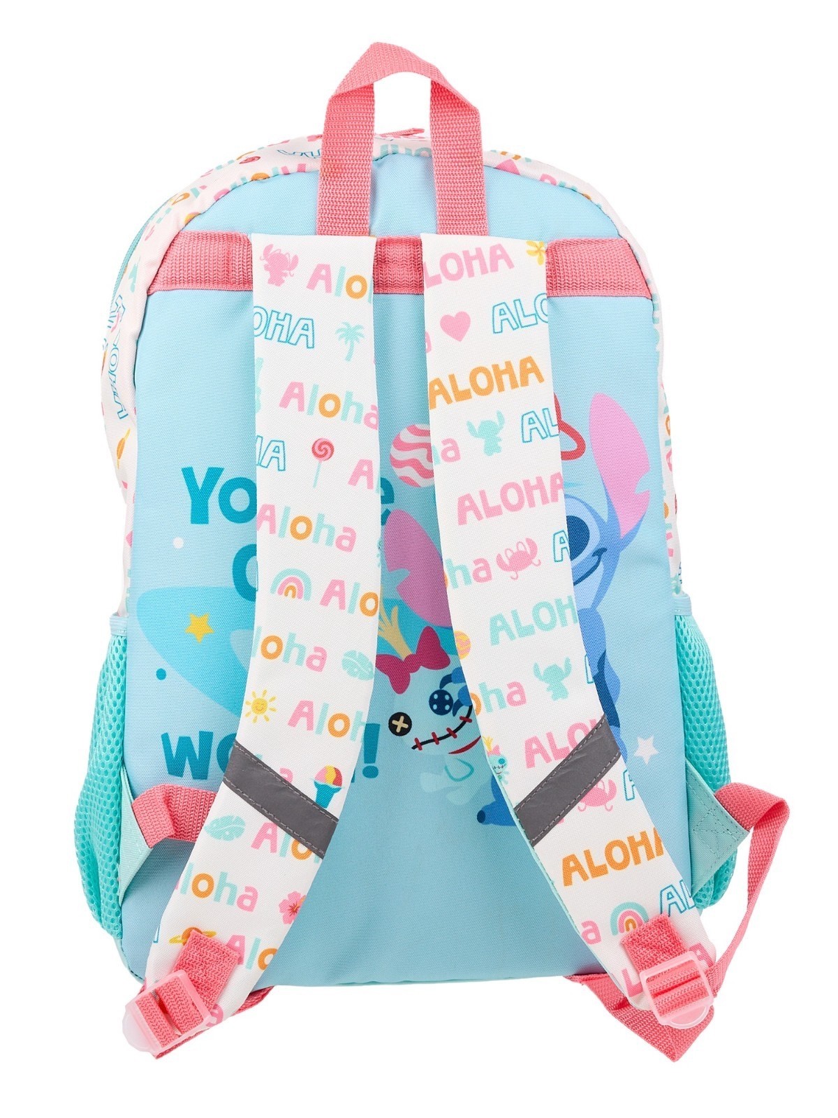 Disney Lilo & Stitch Girls' 17" Iridescent Rainbow Scrump Backpack NEW