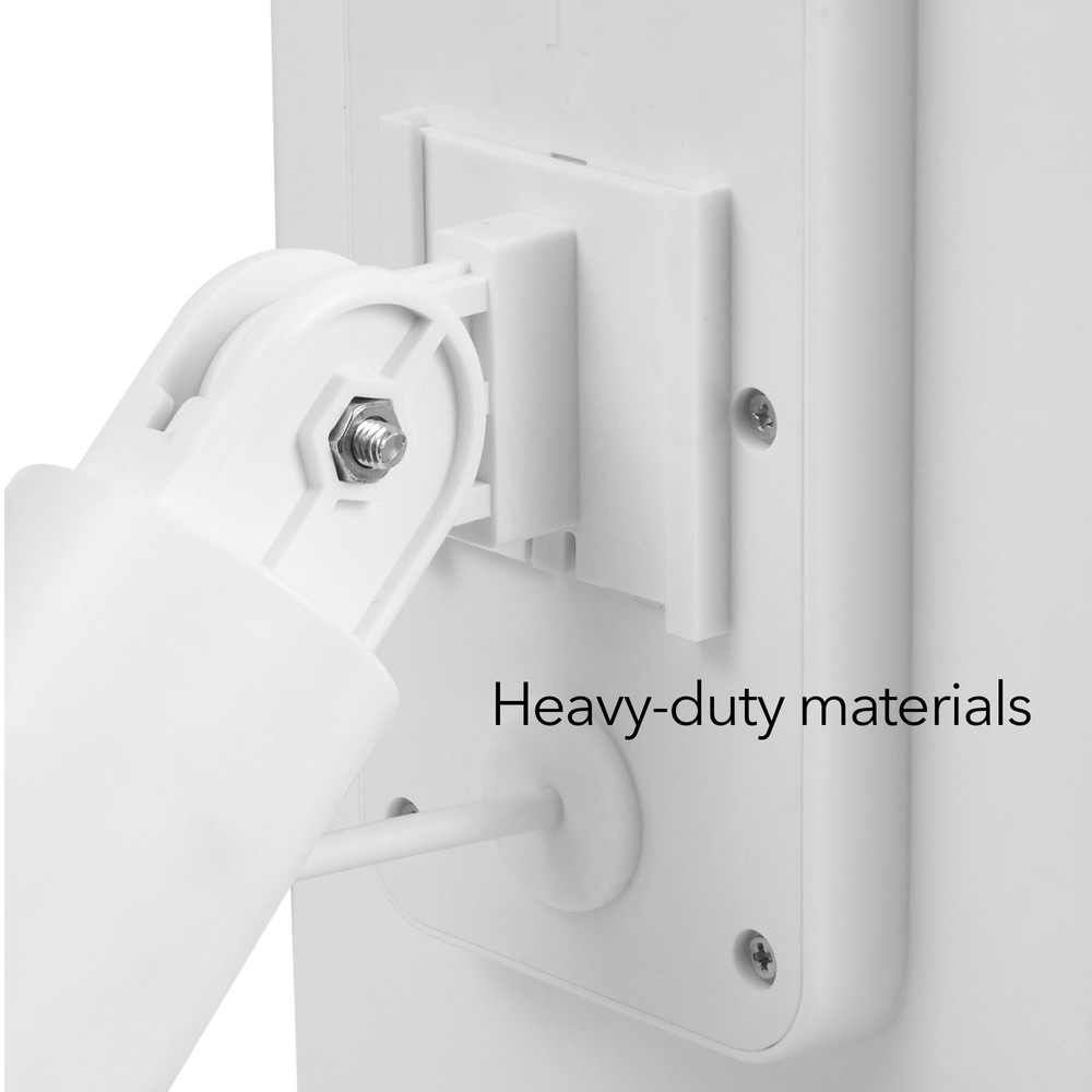 Wasserstein Solar Panel for SimpliSafe Wireless Outdoor Camera (White, 1 Pack)