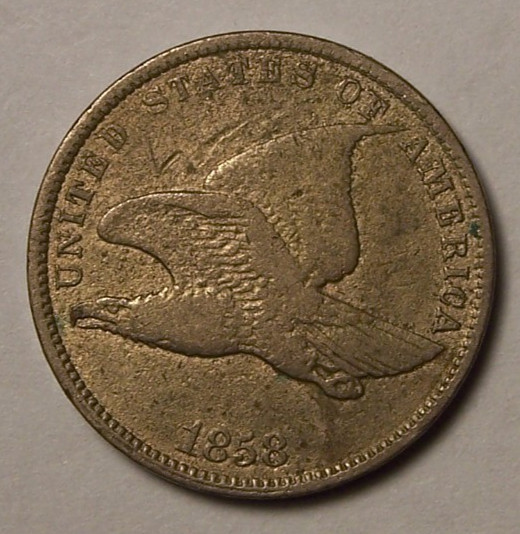 1858 Flying Eagle Cent Small Letter Variety