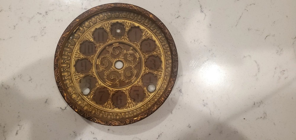 Antique Sessions Mantle Clock Bezel & Dial