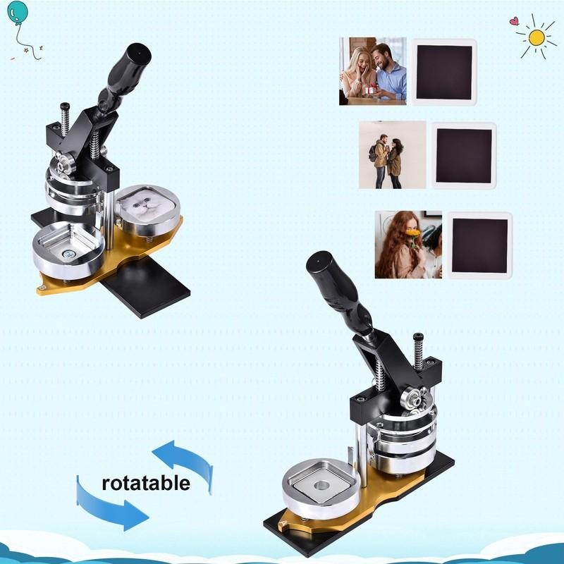 2X2" Square Fridge Magnet Maker Machine Photo Magnet Making KIT Button Maker