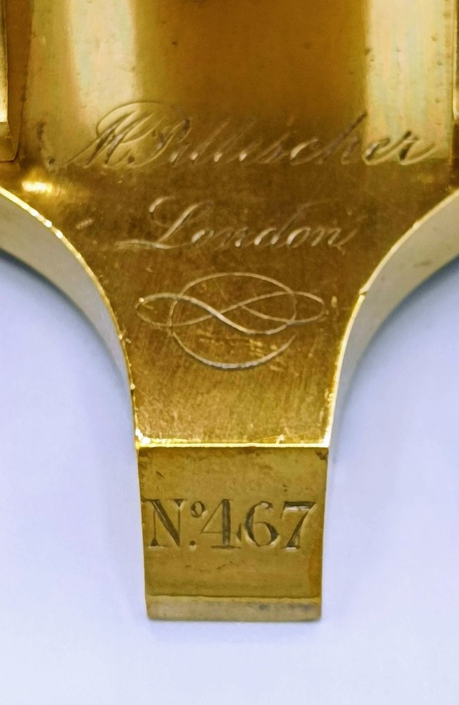 A FINE COMPOUND MICROSCOPE by Pillischer ¾ 19th
