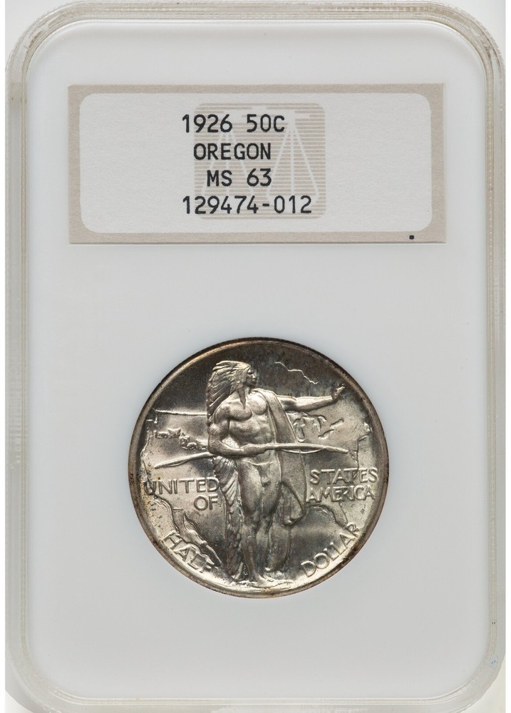 1926 Oregon Trail Silver Commemorative NGC MS63 OLD HOLDER